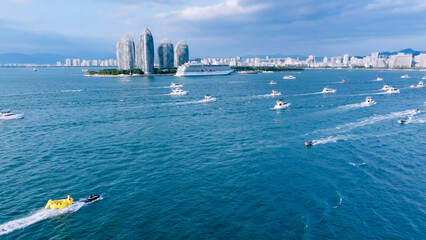 China Hainan Sanya yacht sets sail