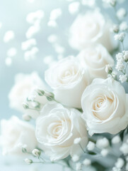 Obraz premium wedding bouquet of white roses