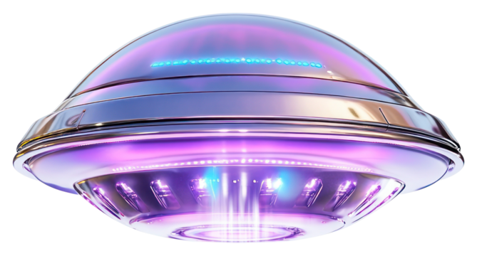 PNG An isolated shiny UFO lights alien ufo.