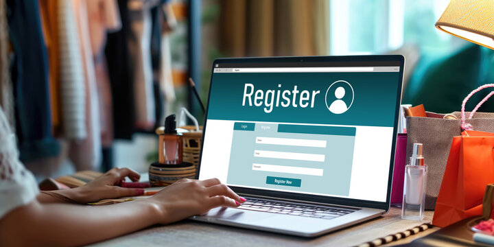 Online registration form for brisk form filling on the internet website