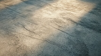 Textured concrete surface with natural light shadows at sunset