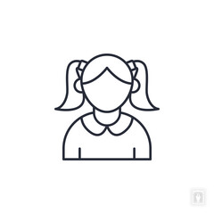 Children icon. Children Symbol sign for mobile concept and web design. Vector icon, Logo illustration, Vector graphics