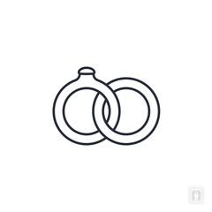 Marriage icon. Marriage Symbol sign for mobile concept and web design. Vector icon, Logo illustration, Vector graphics