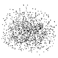 Dense Black Ink Splatter Explosion, High-Contrast Grunge vector Textured Background for Design