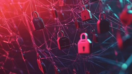 Abstract Network Security with Padlocks Connected by Digital Lines