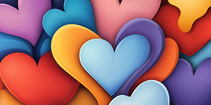 Bright and vibrant jigsaw puzzle pieces intricately shaped into a heart, representing unity, joy, and togetherness, celebrating the International Day of Happiness with colorful artistry