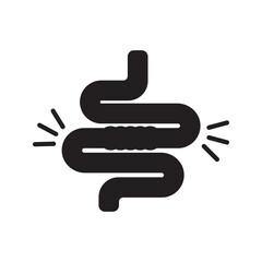 Obraz premium Colitis. Stomach set icon for medical design 