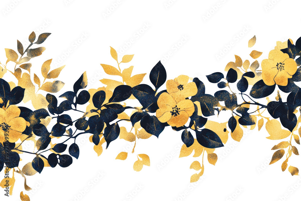 Poster PNG Vintage floral ornament border graphics pattern flowers.