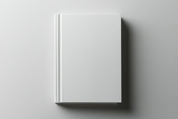 Minimalist Blank Book on Neutral Background for Creative Writing and Inspiration