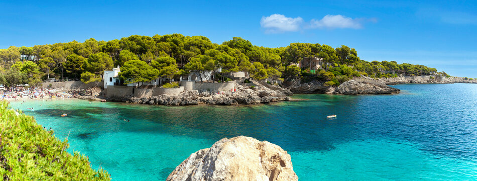 Mallorca's eastern rocky coast with turquoise sea