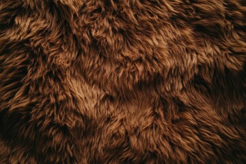 Naklejka premium Soft Brown Fur Texture with Natural Wavy Patterns for Background or Textile Use