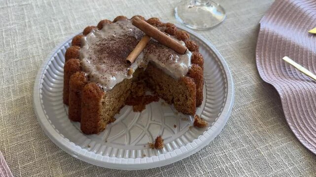 bolo indiano com canela 