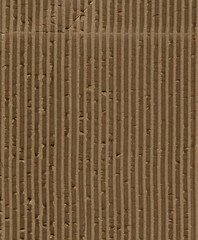 Detailed view of cardboard layers