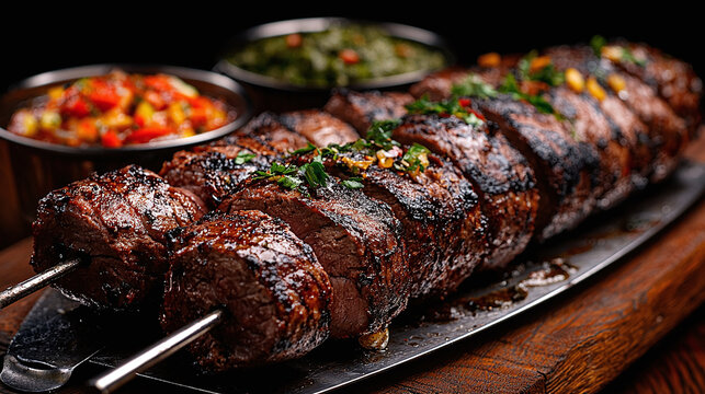 Iskender Kebab Savoureux Servit Sur Une Assiette M&eacute;tallique Brillante