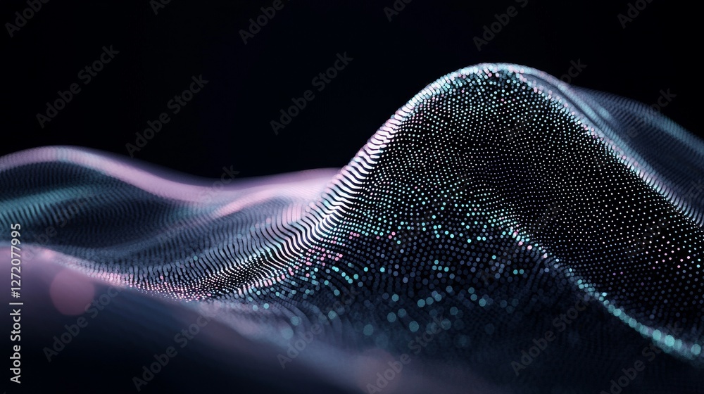 Wall mural the concept of a futuristic user interface is showcased through a 3d abstract digital technology bac