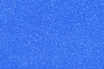 Blue glitter stars galaxy space background. Glowing stars in the night. New Year, Christmas and Celebration background concepts.