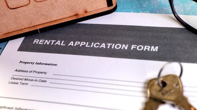 Document to complete rental application process for housing
