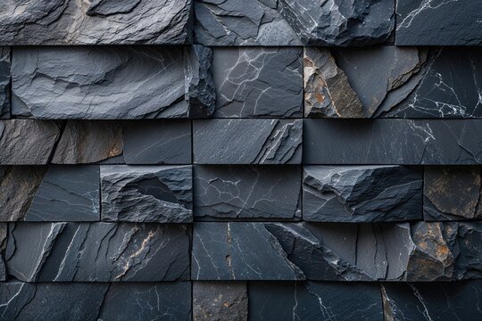 Captivating Dark Slate Stone Texture with Stunning Patterns for High Definition Backgrounds and Artistic Designs
