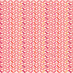 Seamless pattern with ornamental petals on pink background vector