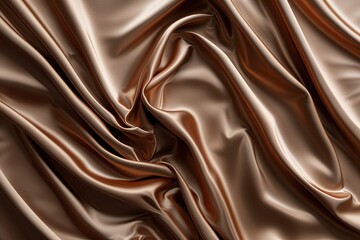 Luxurious Silk Satin Texture on Elegant Bronze Background