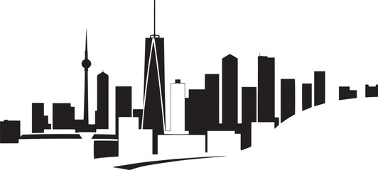 Fototapeta premium City landscape. Different buildings on street, outline cityscape hand sketch, flat houses. Hand drawn vector illustration