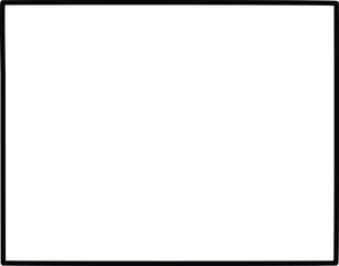 Obraz premium Wyoming USA Outline Map Icon Design On White Background