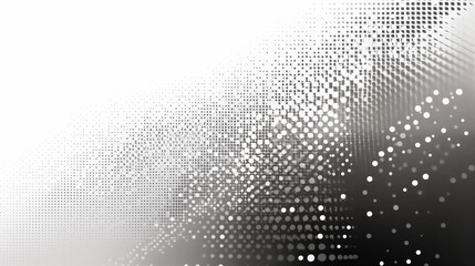 abstract halftone gradient background with black and white dots creating dynamic pattern for modern design and digital art