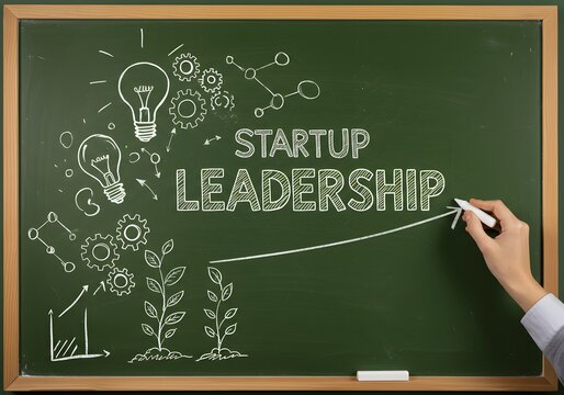Chalkboard Illustrations on Startup Education