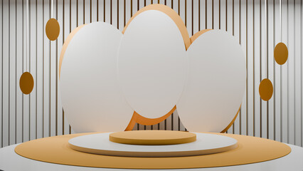 Fototapeta premium Modern and contemporary product display platform