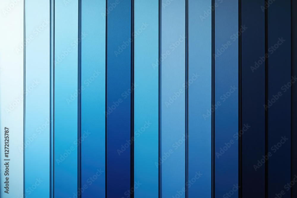 Poster Abstract background with vertical blue stripes of varying shades, creating a gradient effect.