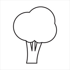Brocoli icon outline vector