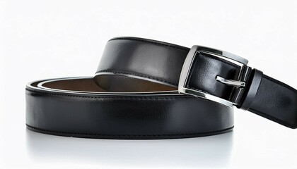 black leather belt