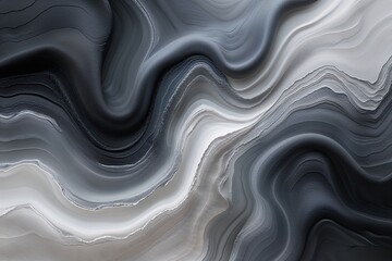 Fototapeta premium Elegant Charcoal and Vibrant Argent Gradient Blending into Light Ashen Tones with Textured Surface and Sleek Lines