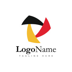 Creative Abstract Shape Business logo design symbol vector