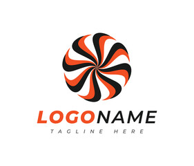 Abstract Circular Business Logo Design Template