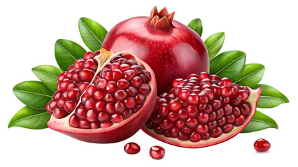 pomegranate seeds on backgr isolated on transparent background png