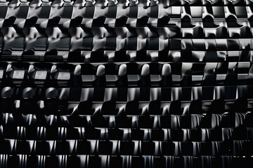 Fototapeta premium Sleek Carbon Fiber Design with Elegant Black Backdrop