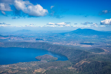 Izalco, Volcano Santa Ana and Cerro Verde. Cerro Verde National Park, Salvador