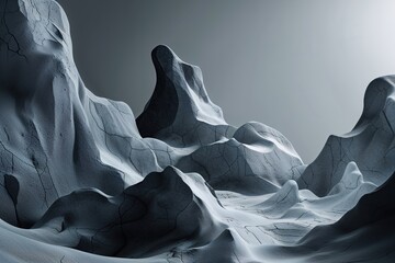 Enigmatic Gray Abstract Background for Creative Presentation Slides and Design Templates