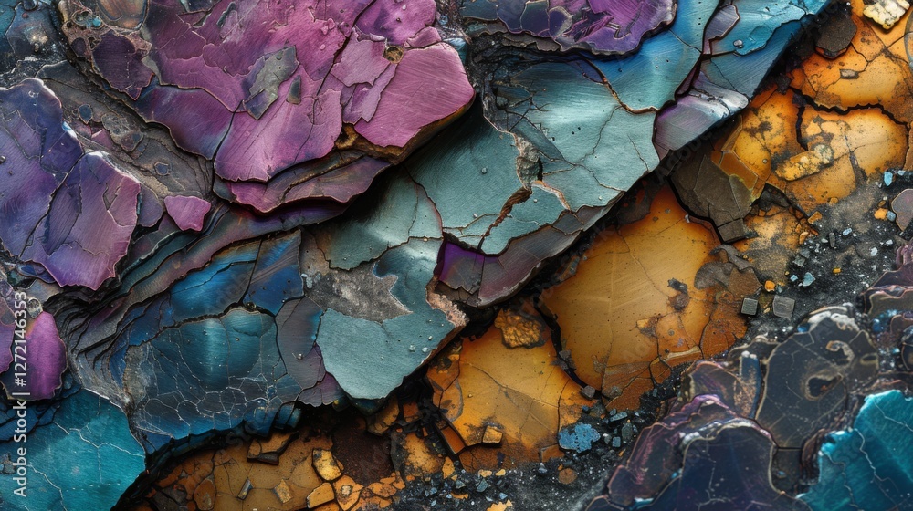 Leinwandbilder beautiful layers of minerals exhibit a dazzling array of colors and textures, highlighting the natur