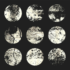 Grunge silver foil, shiny handmade circles. Golden glittering texture, pattern. Luxury shining hand drawn background. Wedding, greeting card decoration elements. Modern art. Vector illustration