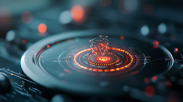 Futuristic business strategy planning virtual workspace digital marketing techniques high-tech environment close-up view innovative concepts for success