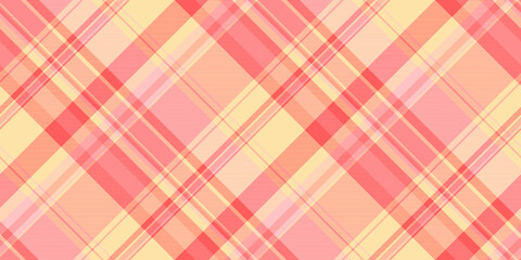Soft pastel pink and peach diagonal plaid pattern.  Perfect for textile design, website backgrounds, or feminine branding.  A subtle yet stylish texture, conveying warmth and gentle sophistication.