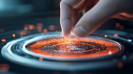 Innovative digital marketing strategies for global iot solutions technology hub graphic design futuristic environment close-up view radiant concept