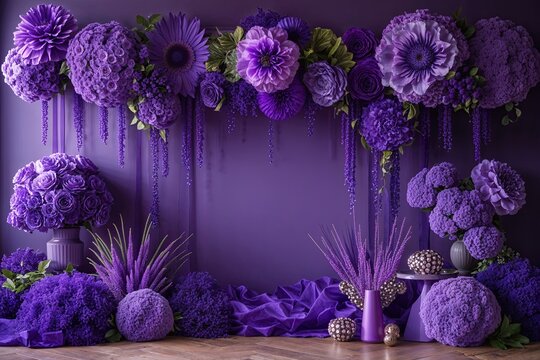 Luxurious Purple Line Design for Stunning Visual Presentations