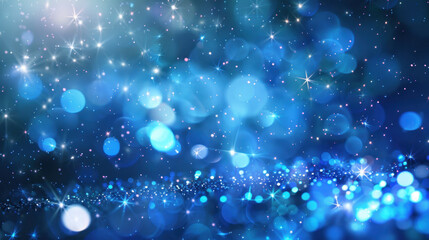 abstract blue background with particles