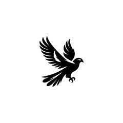 Black bird vector design