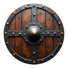 Fototapeta premium Historic Warrior Wooden Battle Shield