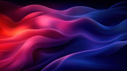 Fototapeta premium Abstract Colorful Waves Flowing in Red and Blue Tones