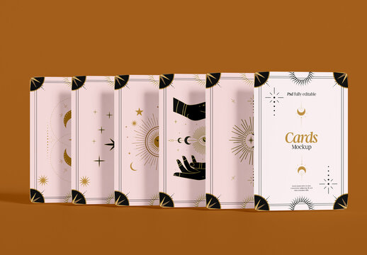 Array Playing Cards Mockup